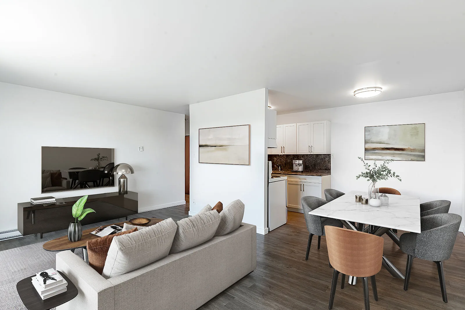6-floor concrete apartment building located riverside in St. Vital off of St. Anne's