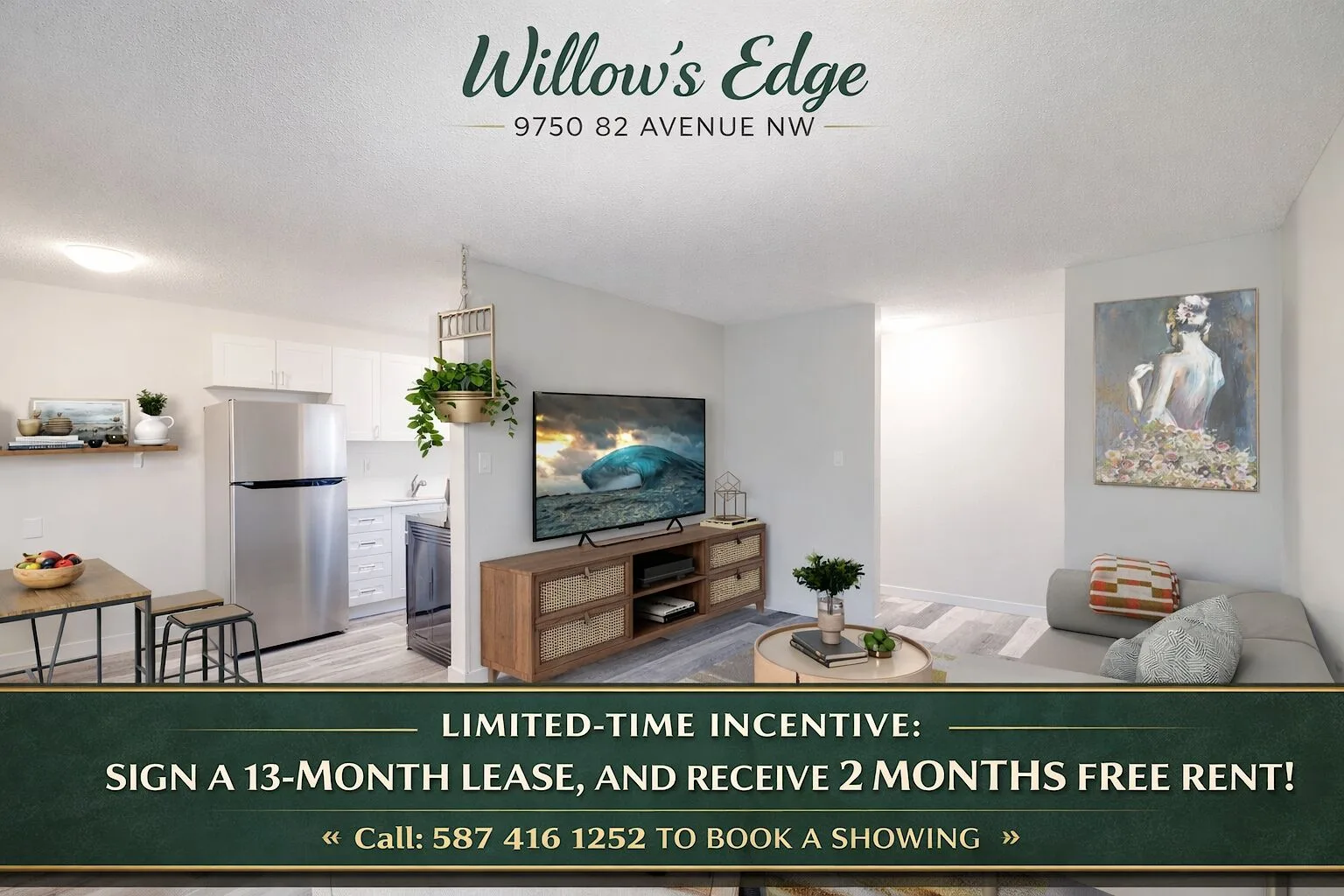 Renovated Suites at Prime Whyte Ave Location!