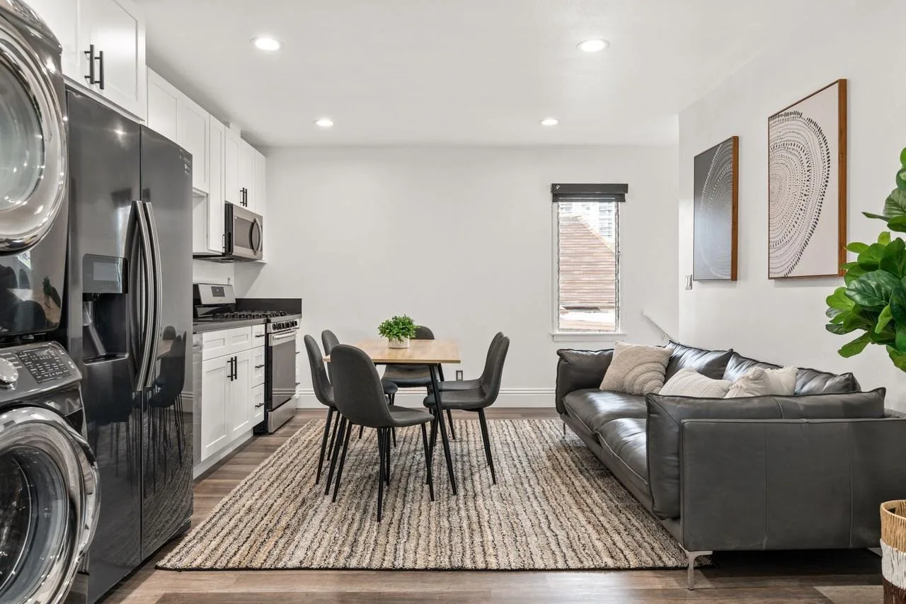 A 7 bedroom, 4 bathroom apartment with a dining/living room & a fully functional kitchen at 1515 Selby Ave.