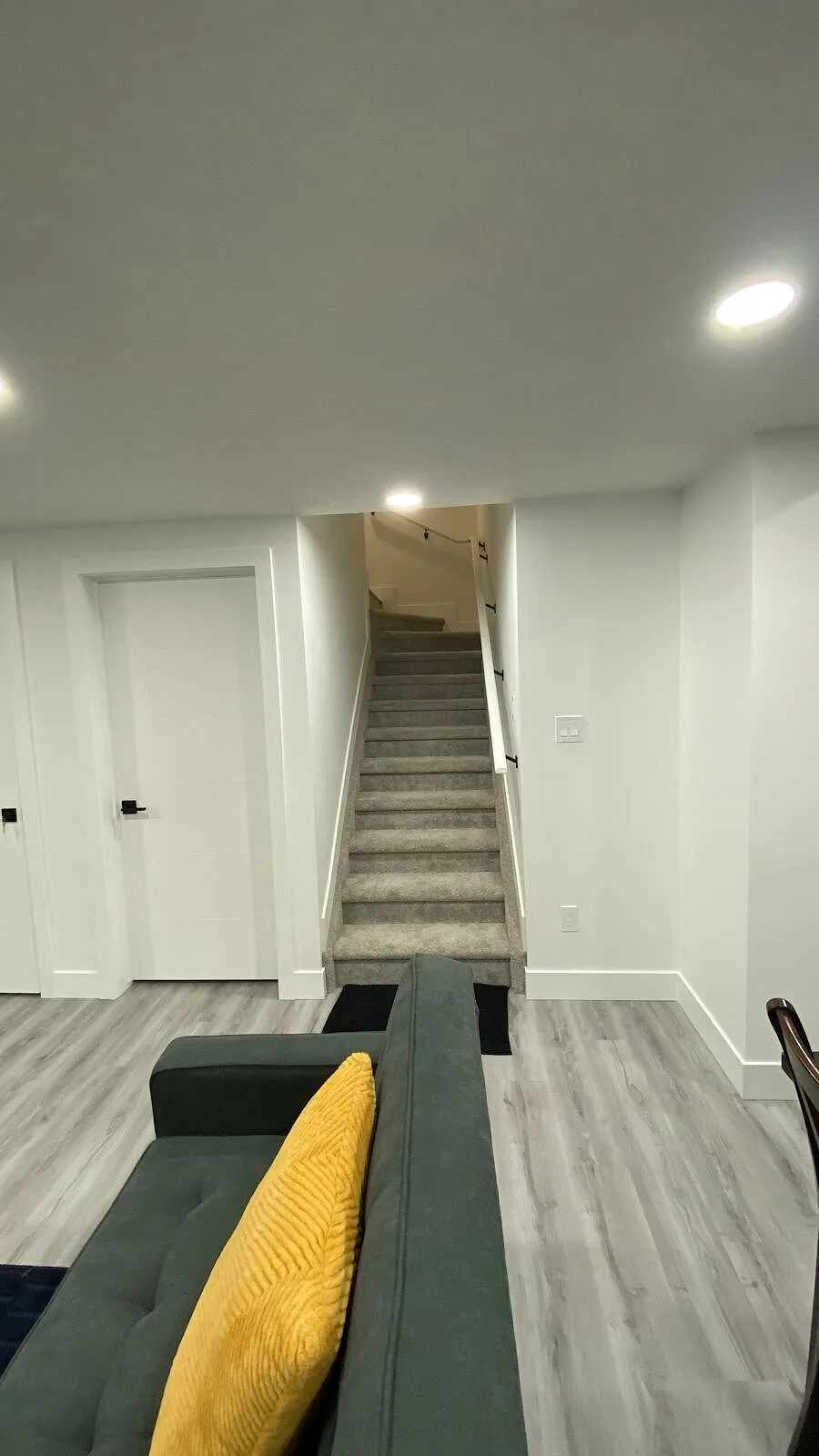Cozy, spacious brand-new basement suite & living area with a separate entrance.